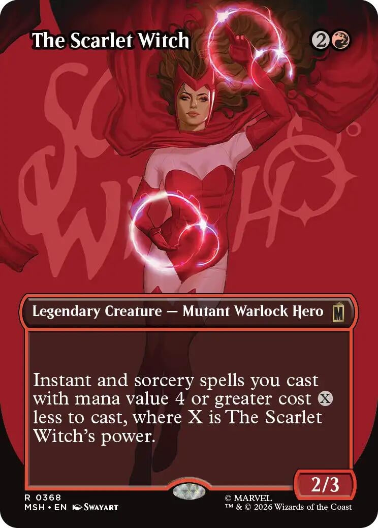 Image for The Scarlet Witch (Borderless) (Marvel Super Heroes) (368) - Magic: The Gathering
