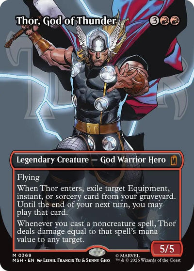 Thor, God of Thunder (Borderless) (0369) (Marvel Super Heroes) (369)