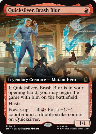 Quicksilver, Brash Blur (Extended Art) (Marvel Super Heroes) (412)