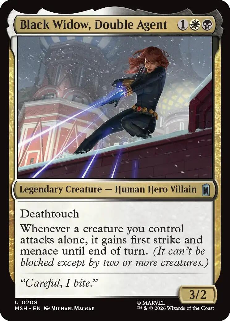 Image for Black Widow, Double Agent (Marvel Super Heroes) (208) - Magic: The Gathering