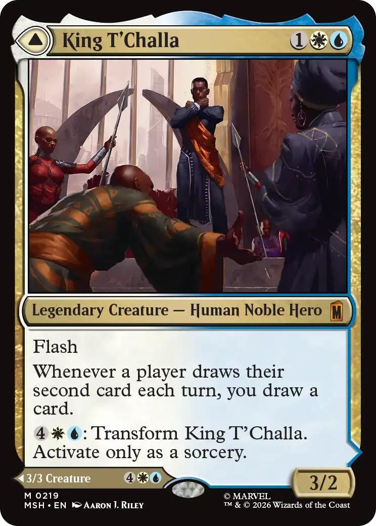 Image for King T'Challa (Marvel Super Heroes) (219) - Magic: The Gathering