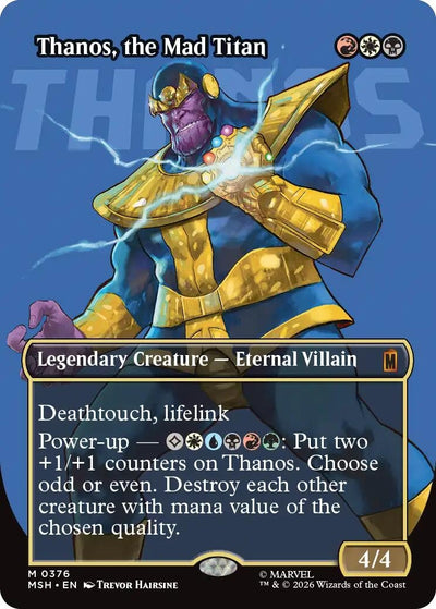 Thanos, the Mad Titan (Borderless) (0376) (Marvel Super Heroes) (376)