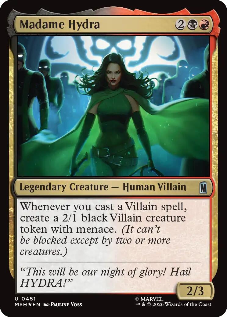Image for Madame Hydra (Surge Foil) (Marvel Super Heroes) (451) - Magic: The Gathering