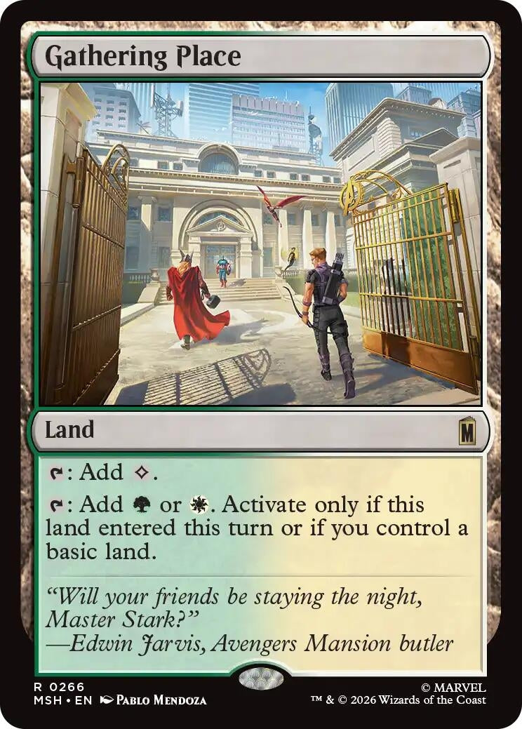 Image for Gathering Place (Marvel Super Heroes) (266) - Magic: The Gathering