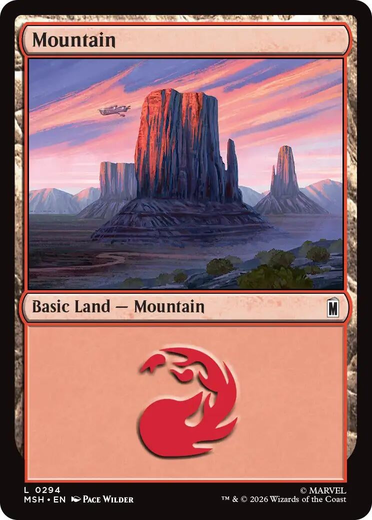 Image for Mountain (0294) (Marvel Super Heroes) (294) - Magic: The Gathering