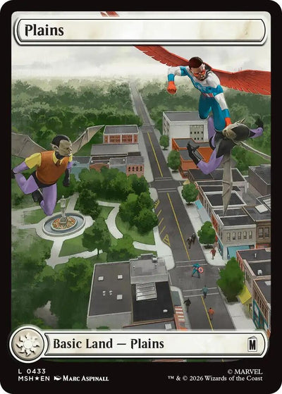 Plains (0433) (Surge Foil) (Marvel Super Heroes) (433)