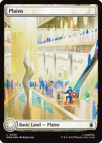 Plains (0434) (Surge Foil) (Marvel Super Heroes) (434)