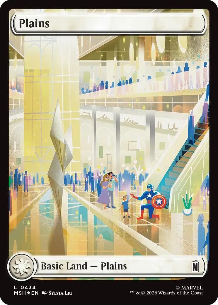 Image for Plains (0434) (Surge Foil) (Marvel Super Heroes) (434) - Magic: The Gathering