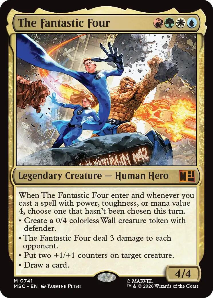 Image for The Fantastic Four (Commander: Marvel Super Heroes) (741) - Magic: The Gathering