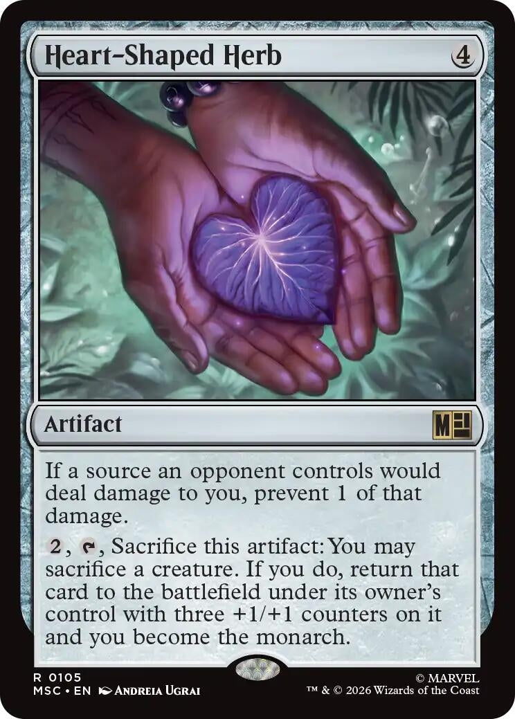 Image for Heart-Shaped Herb (Commander: Marvel Super Heroes) (105) - Magic: The Gathering