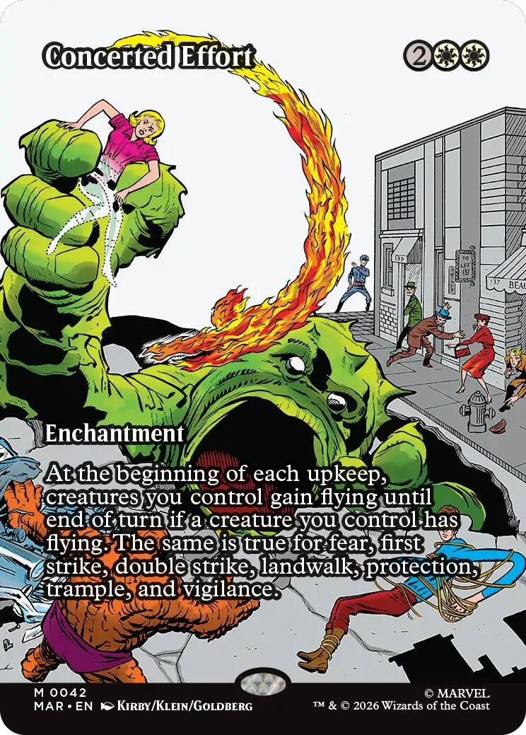 Image for Concerted Effort (Borderless) (Marvel Universe Eternal-Legal) (42) - Magic: The Gathering