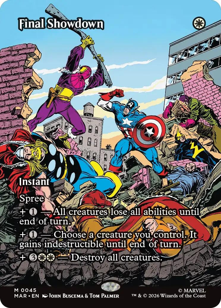 Image for Final Showdown (Borderless) (Marvel Universe Eternal-Legal) (45) - Magic: The Gathering