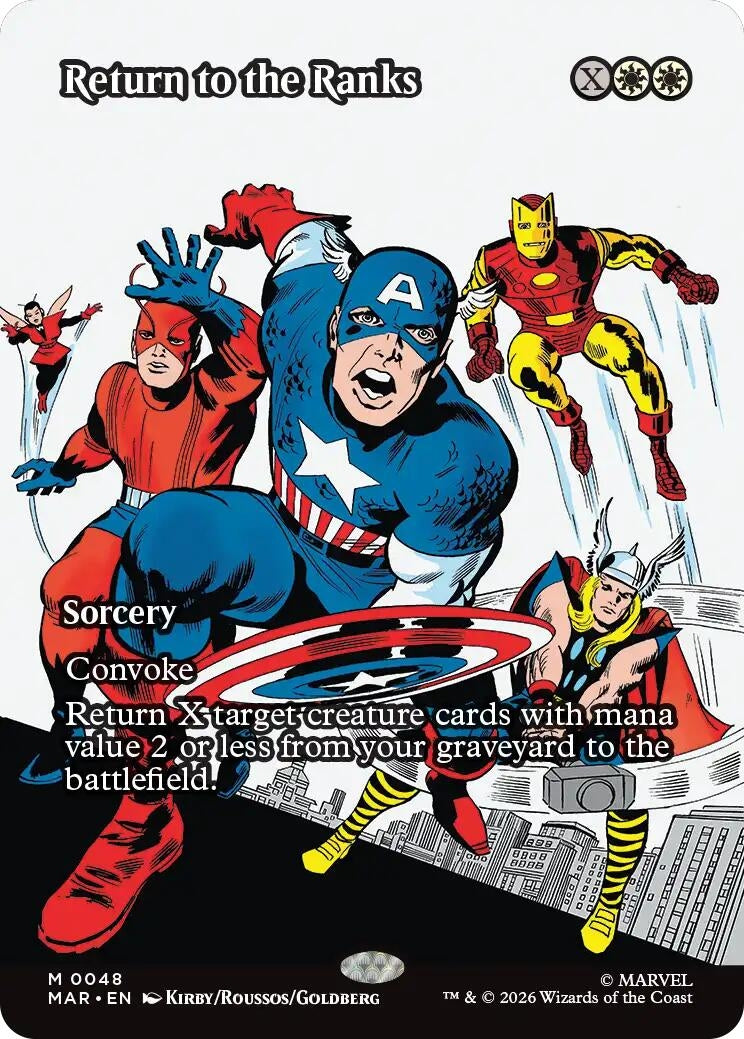 Image for Return to the Ranks (Borderless) (Marvel Universe Eternal-Legal) (48) - Magic: The Gathering