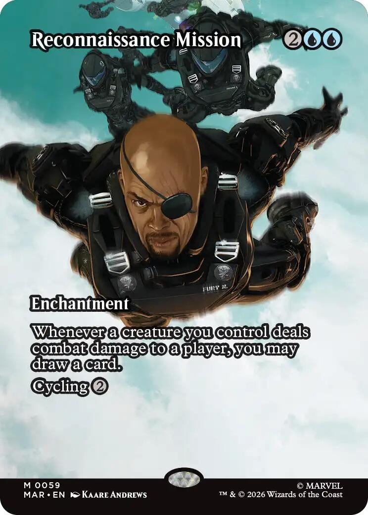 Image for Reconnaissance Mission (Borderless) (Marvel Universe Eternal-Legal) (59) - Magic: The Gathering