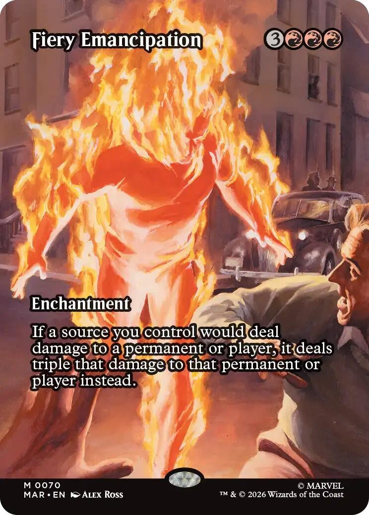 Image for Fiery Emancipation (Borderless) (Marvel Universe Eternal-Legal) (70) - Magic: The Gathering