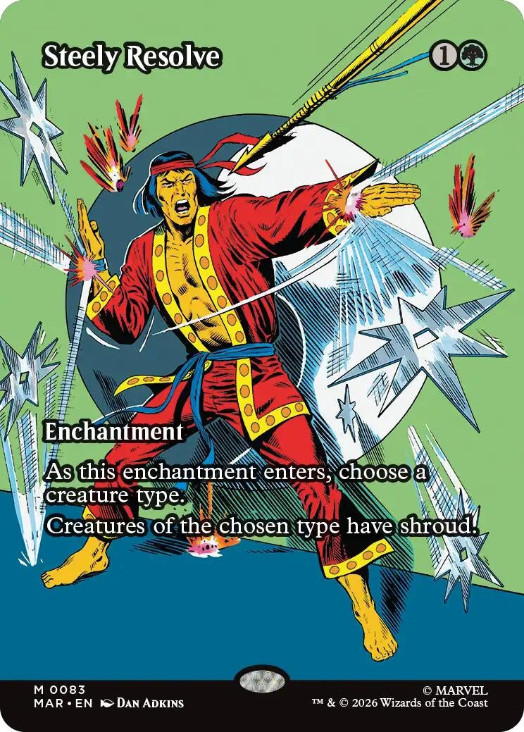 Image for Steely Resolve (Borderless) (Marvel Universe Eternal-Legal) (83) - Magic: The Gathering