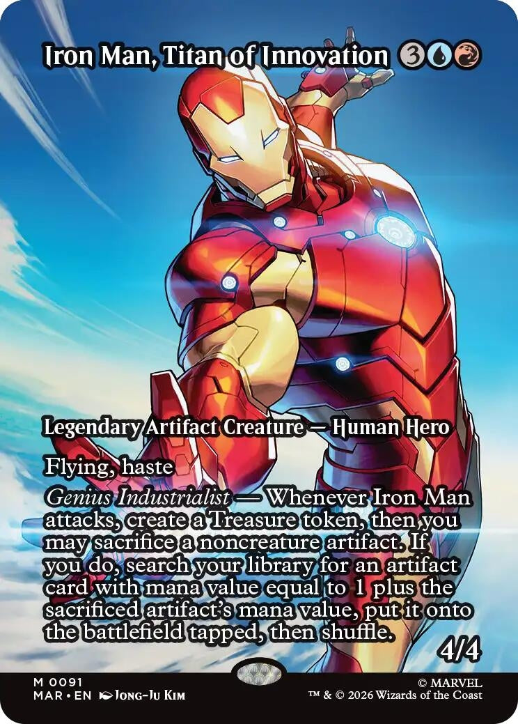 Image for Iron Man, Titan of Innovation (Borderless) (Marvel Universe Eternal-Legal) (91) - Magic: The Gathering