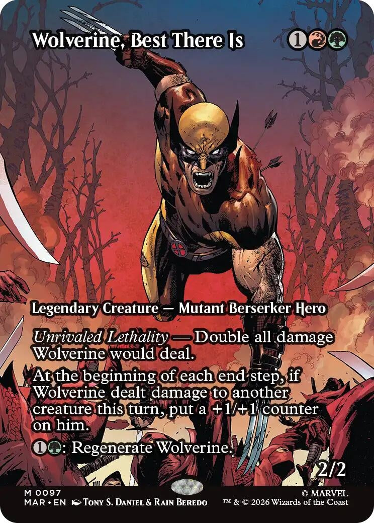 Image for Wolverine, Best There Is (Borderless) (Marvel Universe Eternal-Legal) (97) - Magic: The Gathering