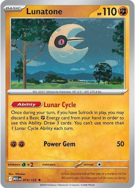 Image for Lunatone - 074/132 (Non-Holo) (Deck Exclusives) (074/132) - Pokemon