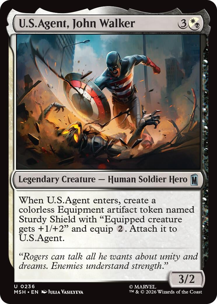 Image for U.S.Agent, John Walker (Marvel Super Heroes) (236) - Magic: The Gathering