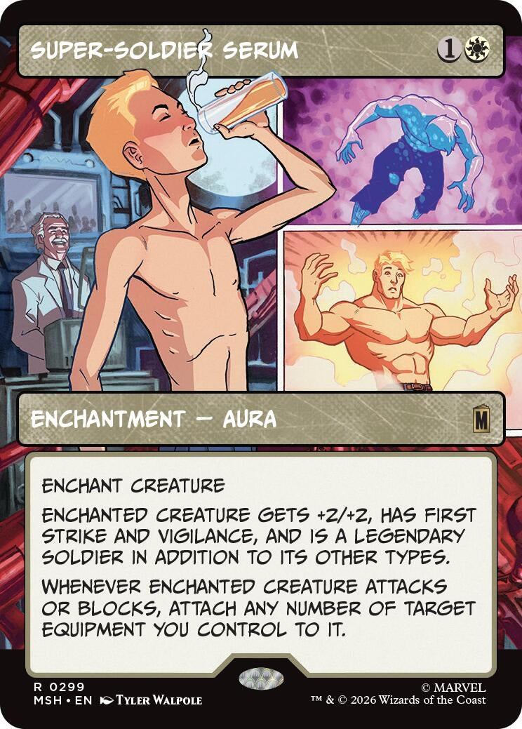 Image for Super-Soldier Serum (Borderless) (Marvel Super Heroes) (299) - Magic: The Gathering