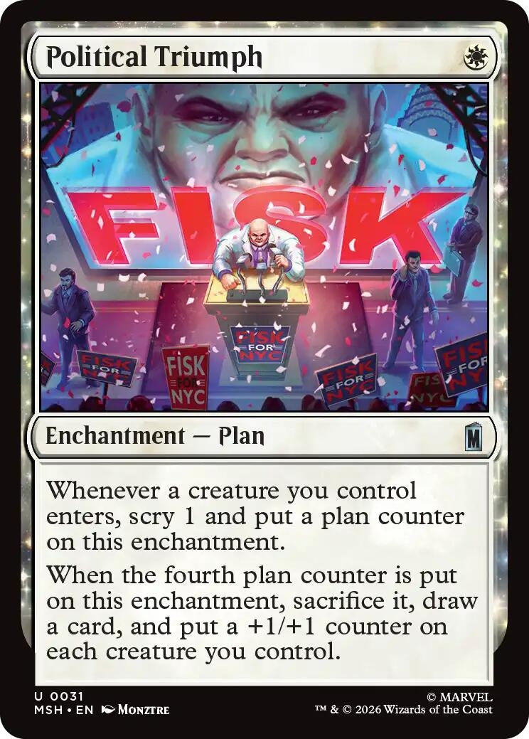 Image for Political Triumph (Marvel Super Heroes) (31) - Magic: The Gathering