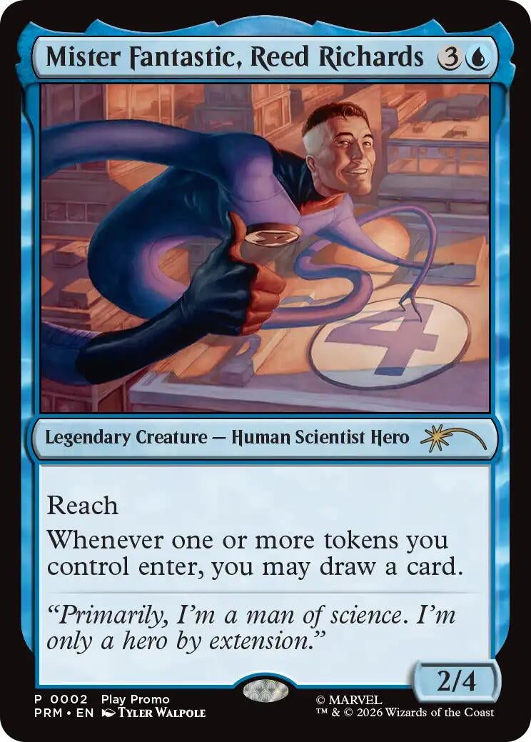 Image for Mister Fantastic, Reed Richards (Standard Showdown Promos) (2) (SSP) - Magic: The Gathering