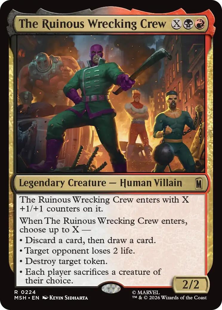 Image for The Ruinous Wrecking Crew (Marvel Super Heroes) (224) - Magic: The Gathering