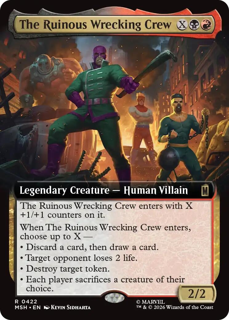 Image for The Ruinous Wrecking Crew (Extended Art) (Marvel Super Heroes) (422) - Magic: The Gathering