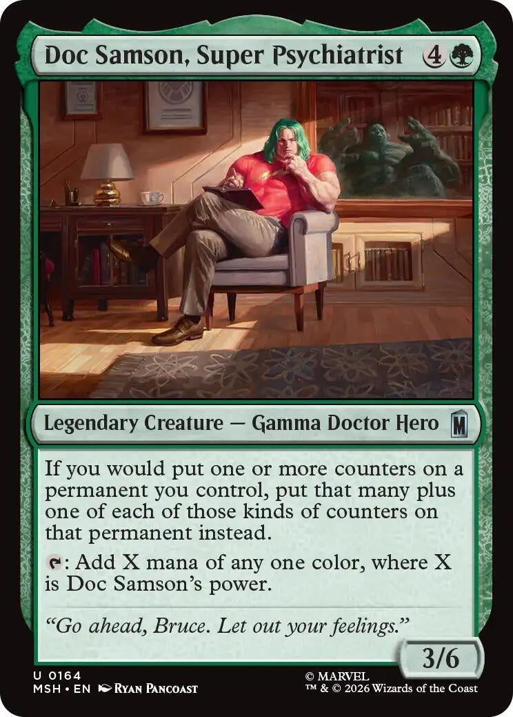 Image for Doc Samson, Super Psychiatrist (Marvel Super Heroes) (164) - Magic: The Gathering