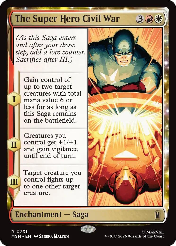 Image for The Super Hero Civil War (Marvel Super Heroes) (231) - Magic: The Gathering