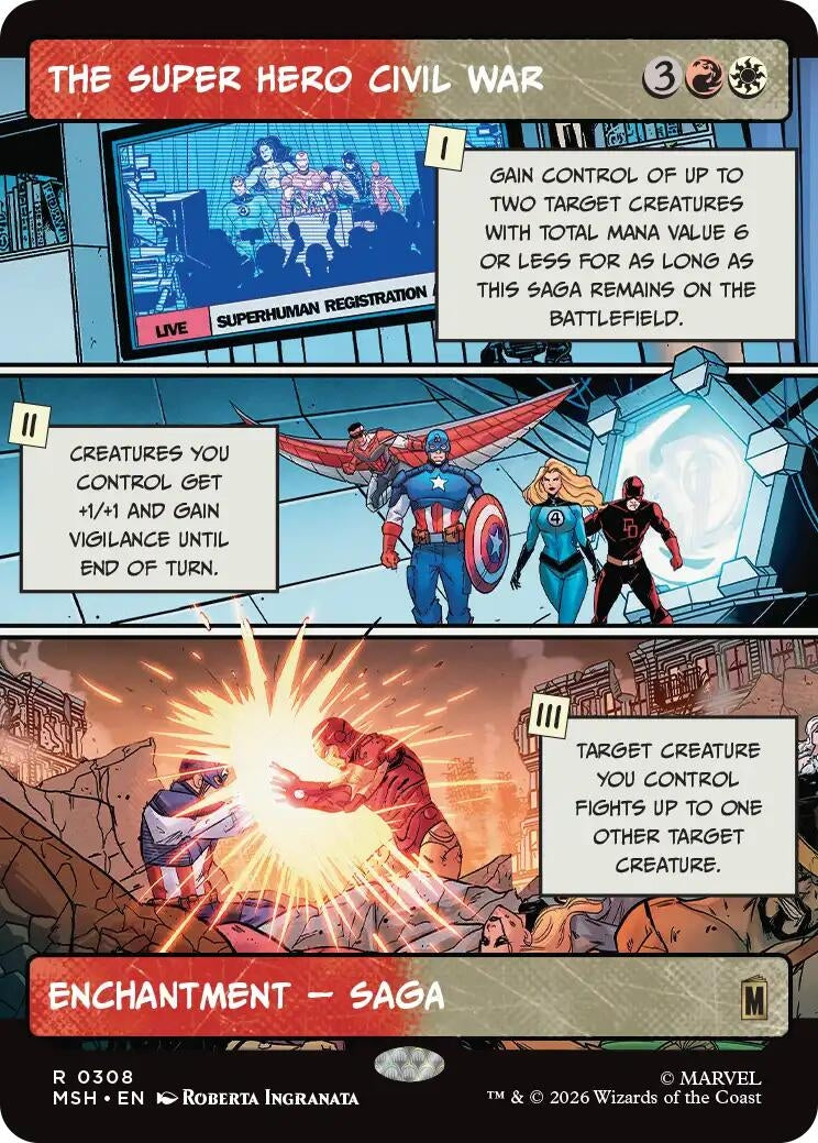 Image for The Super Hero Civil War (Borderless) (Marvel Super Heroes) (308) - Magic: The Gathering