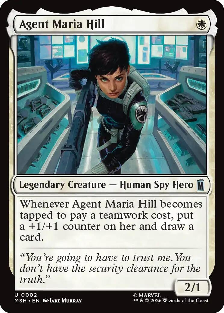 Image for Agent Maria Hill (Marvel Super Heroes) (2) - Magic: The Gathering