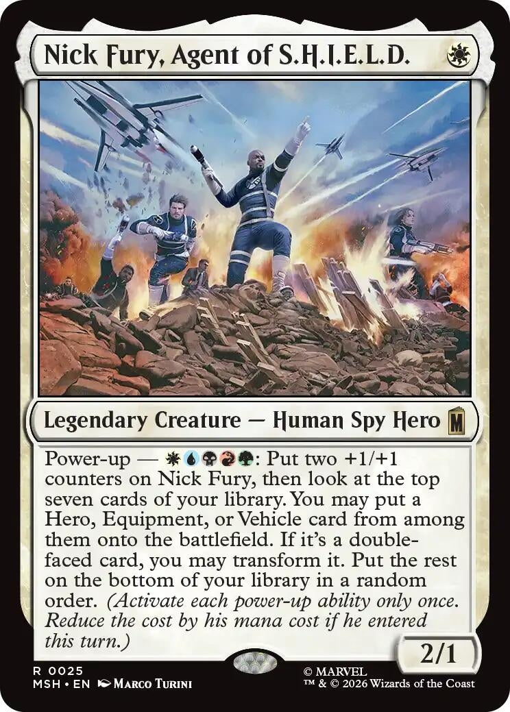 Image for Nick Fury, Agent of S.H.I.E.L.D. (Marvel Super Heroes) (25) - Magic: The Gathering