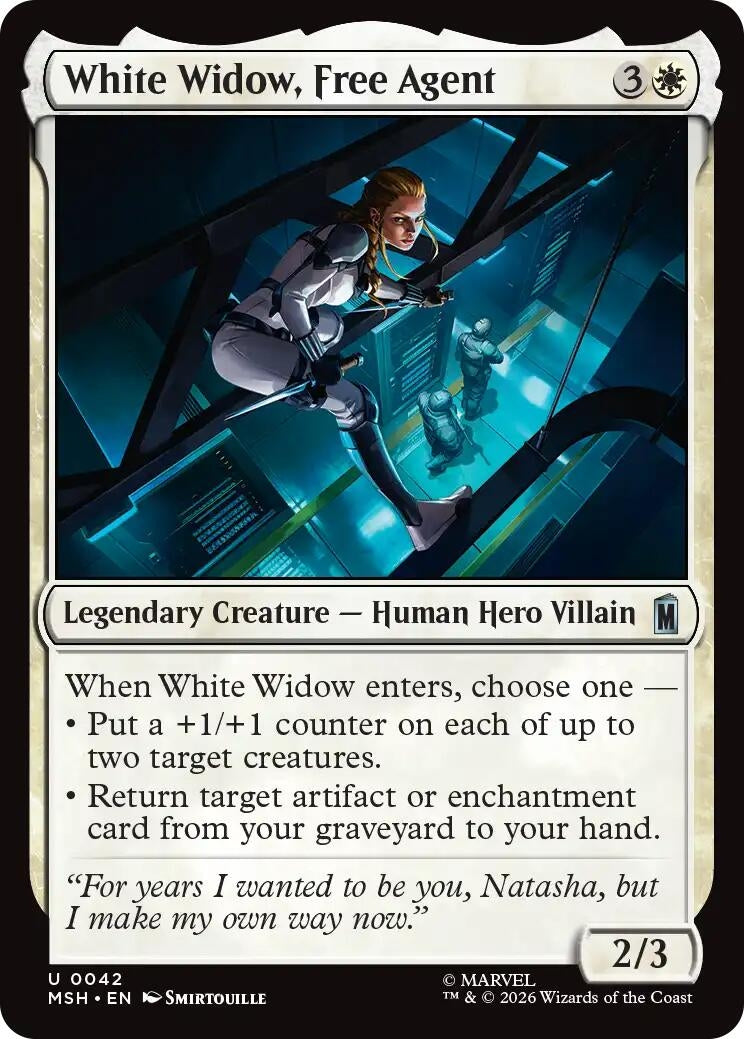 Image for White Widow, Free Agent (Marvel Super Heroes) (42) - Magic: The Gathering