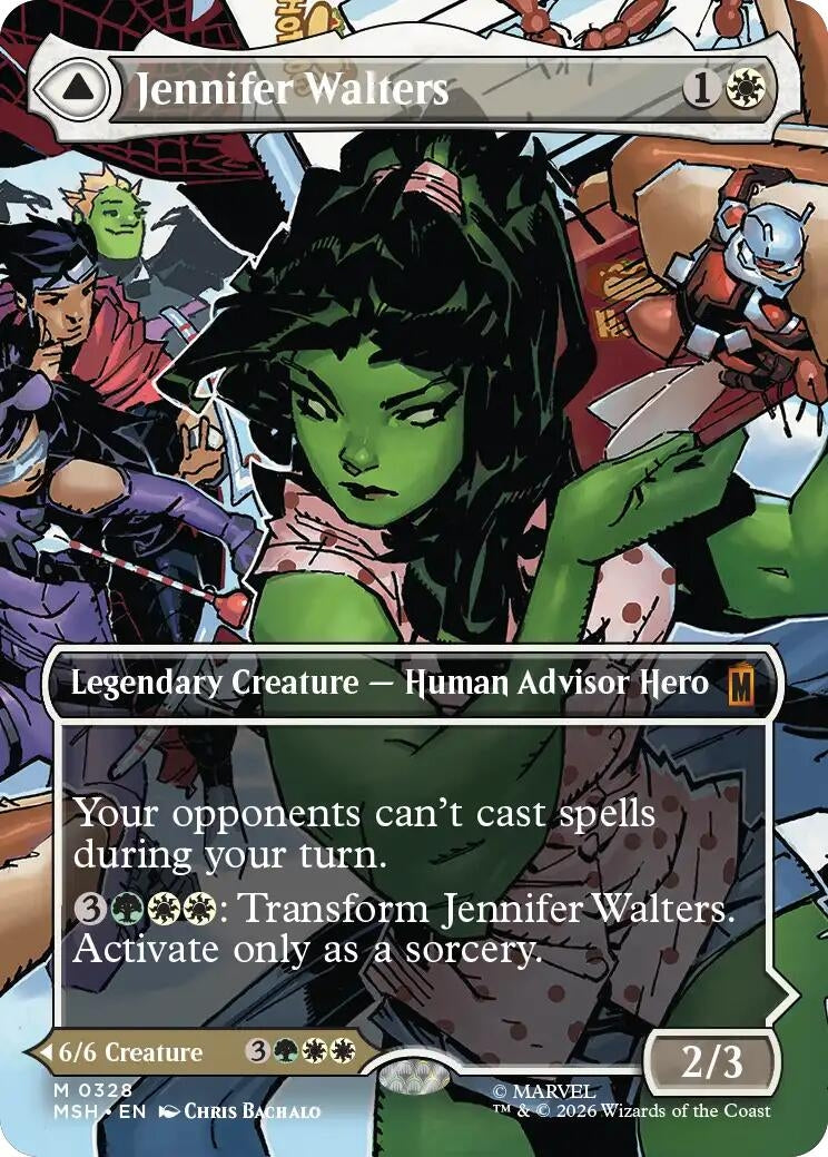 Image for Jennifer Walters (Borderless) (0328) (Marvel Super Heroes) (328) - Magic: The Gathering