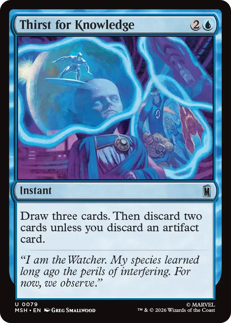 Image for Thirst for Knowledge (Marvel Super Heroes) (79) - Magic: The Gathering