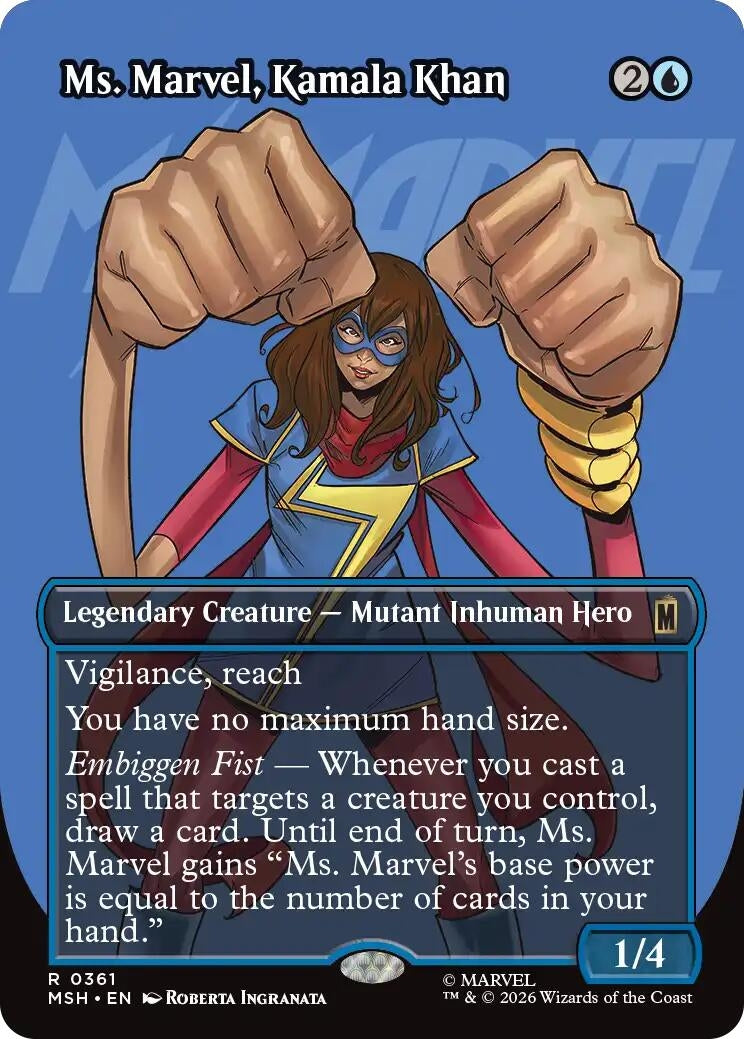 Image for Ms. Marvel, Kamala Khan (Borderless) (Marvel Super Heroes) (361) - Magic: The Gathering
