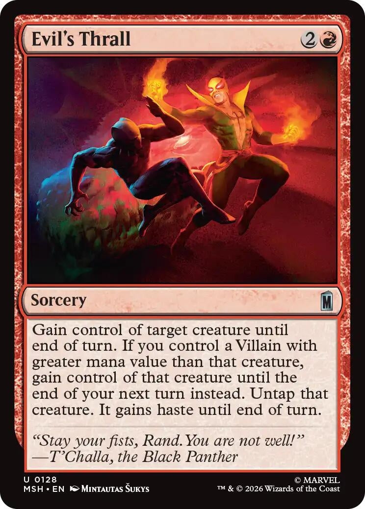 Image for Evil's Thrall (Marvel Super Heroes) (128) - Magic: The Gathering