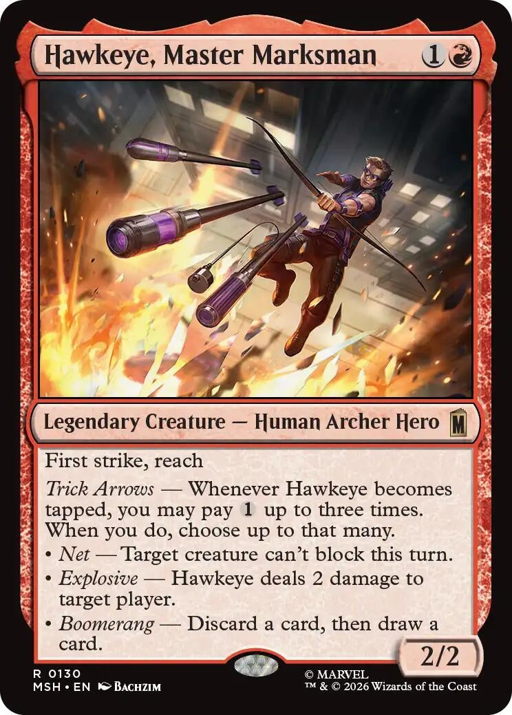 Image for Hawkeye, Master Marksman (Marvel Super Heroes) (130) - Magic: The Gathering