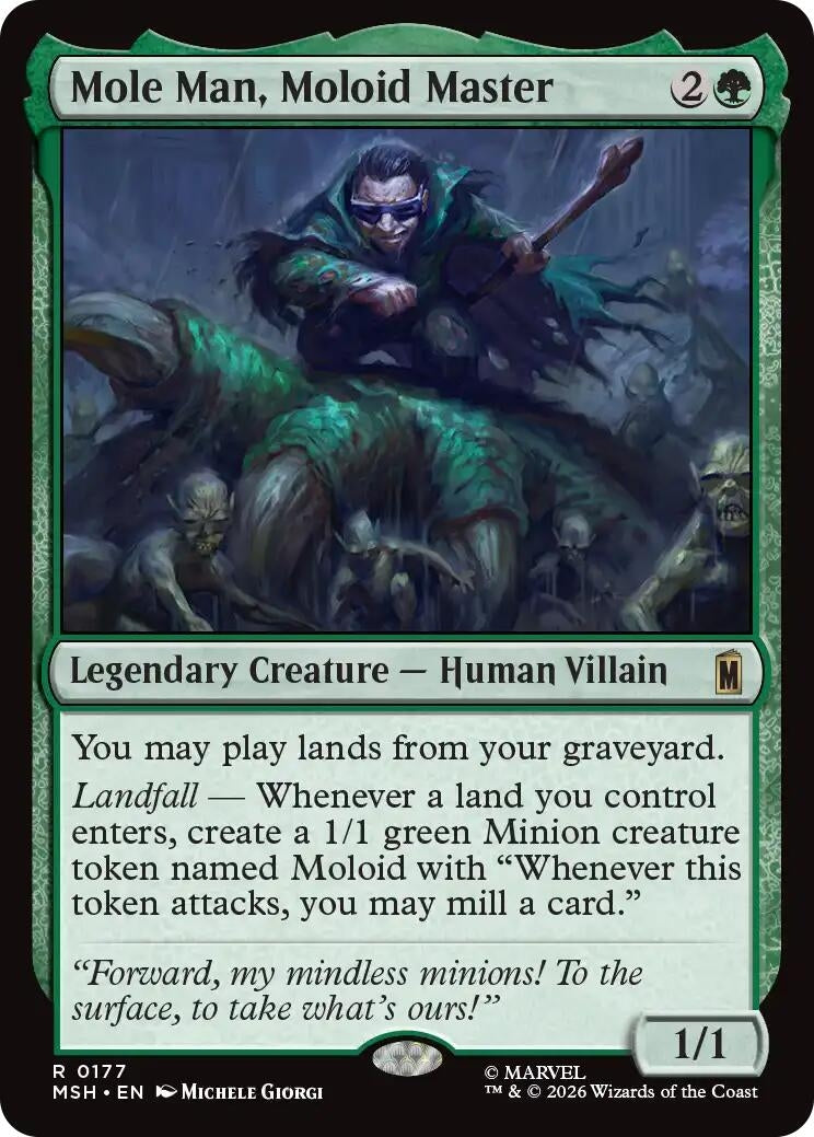 Image for Mole Man, Moloid Master (Marvel Super Heroes) (177) - Magic: The Gathering