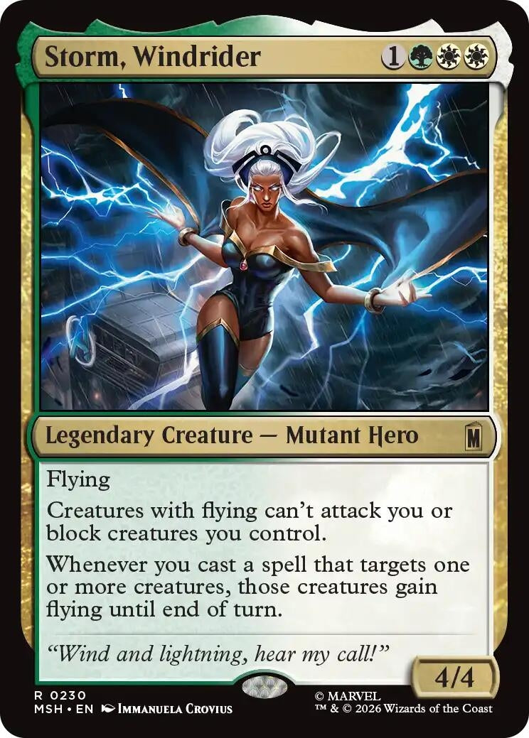 Image for Storm, Windrider (Marvel Super Heroes) (230) - Magic: The Gathering