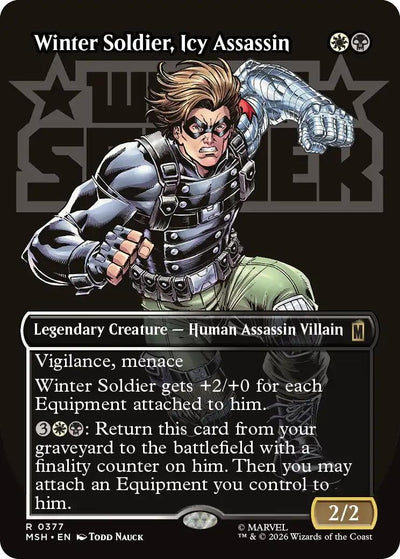 Winter Soldier, Icy Assassin (Borderless) (Marvel Super Heroes) (377)