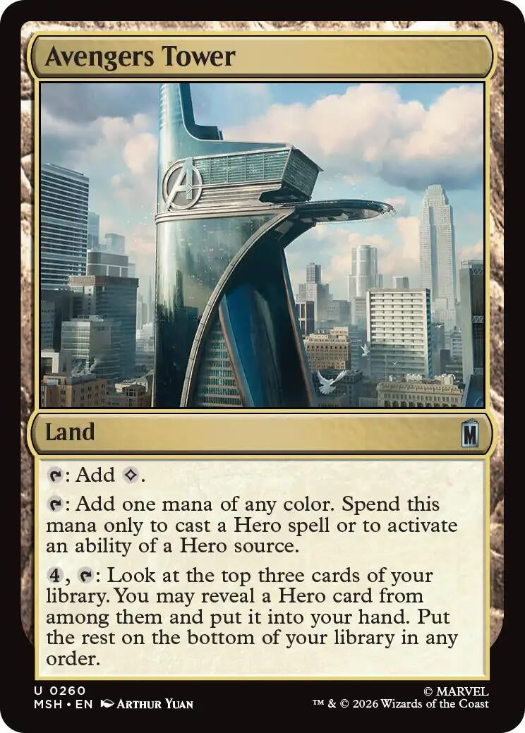 Image for Avengers Tower (Marvel Super Heroes) (260) - Magic: The Gathering