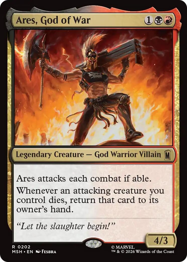 Image for Ares, God of War (Marvel Super Heroes) (202) - Magic: The Gathering