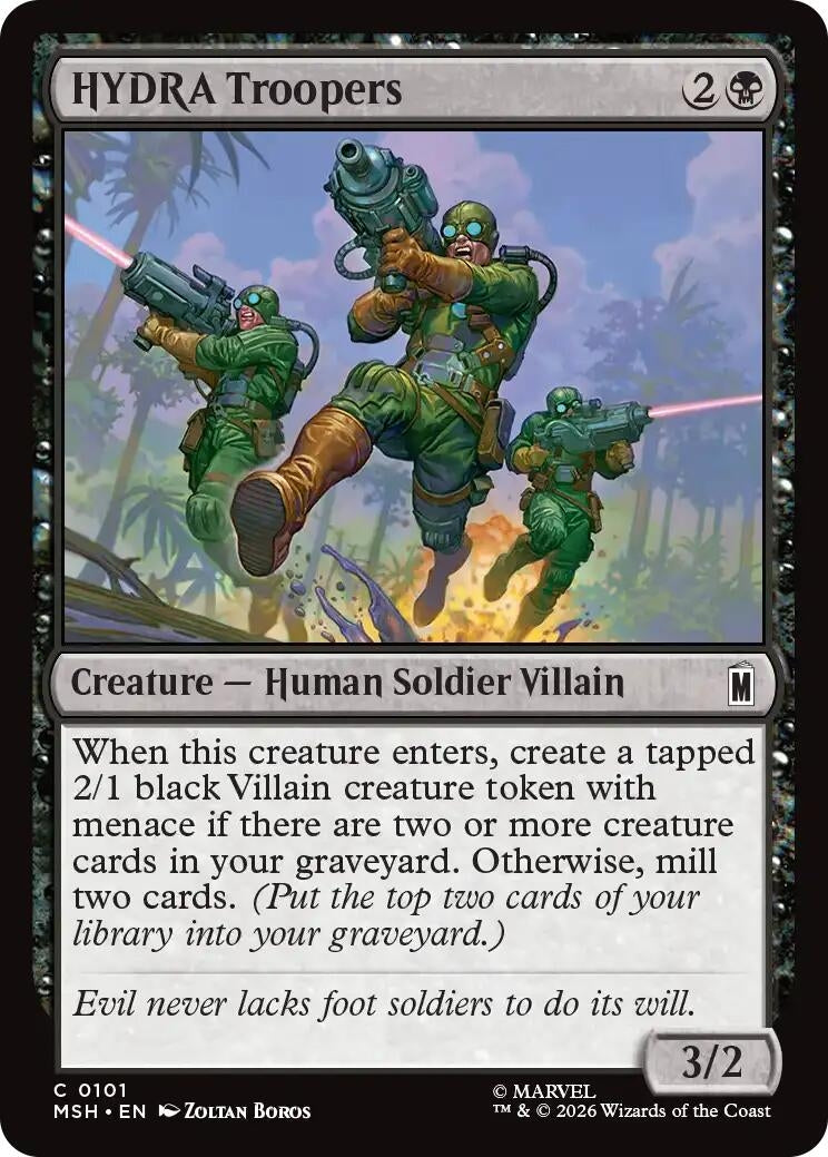 Image for HYDRA Troopers (Marvel Super Heroes) (101) - Magic: The Gathering
