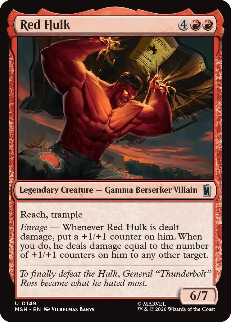 Image for Red Hulk (Marvel Super Heroes) (149) - Magic: The Gathering