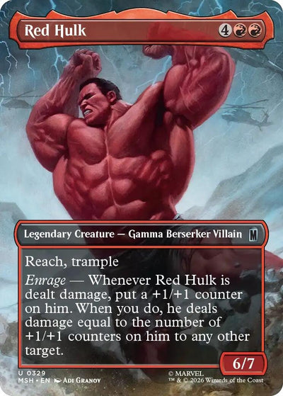 Red Hulk (Borderless) (Marvel Super Heroes) (329)