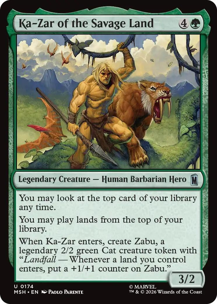 Image for Ka-Zar of the Savage Land (Marvel Super Heroes) (174) - Magic: The Gathering