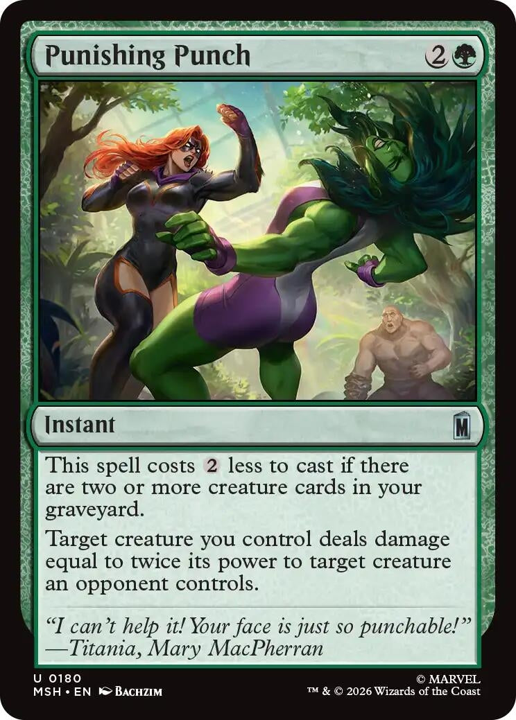 Image for Punishing Punch (Marvel Super Heroes) (180) - Magic: The Gathering